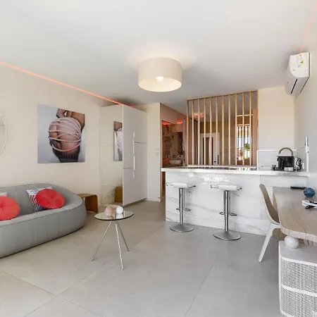 아파트 Nest Luxe - Terrasse - Design - A Pied - Parking - Village Naturiste *