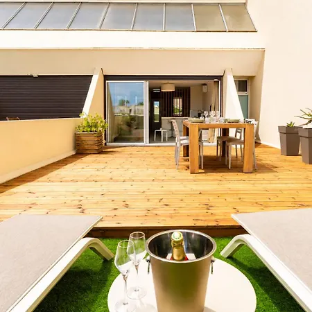Nest Luxe - Terrasse - Design - A Pied - Parking - Village Naturiste Apartamento Agde