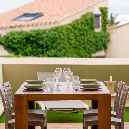 Appartement Nest Luxe - Terrasse - Design - A Pied - Parking - Village Naturiste *