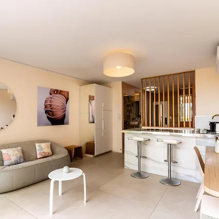Appartement Nest Luxe - Terrasse - Design - A Pied - Parking - Village Naturiste Agde