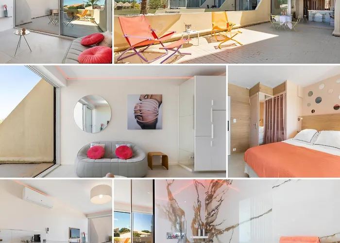 Love Nest Luxe - Terrasse - Design - Plage A Pied - Parking - Village Naturiste * Agde